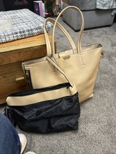 TOPSHOP Brown Tote Bag Faux