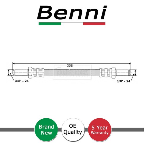Brake hose rear - rear, benni