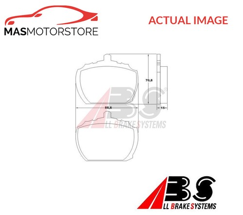 Brake pads set braking pad - brake,