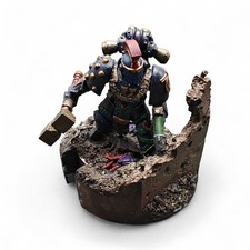Ultramarines Captain Diorama Painted Warhammer Space Marines 40K