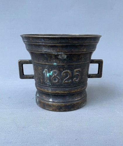 Bronze mortar dated 1825 19th - bronze,