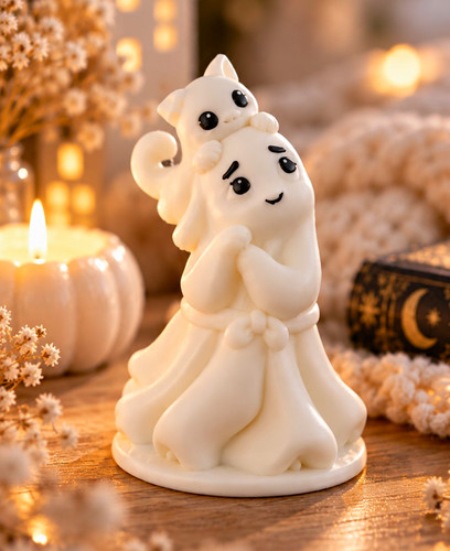Whiskers cute ghost cat - whiskers,