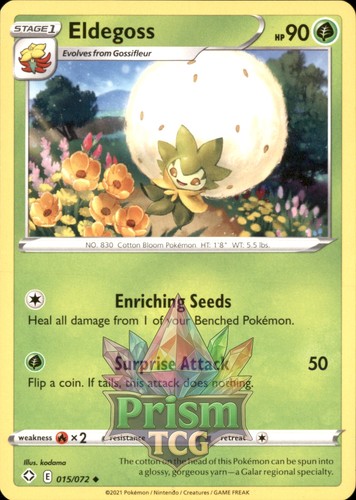 Eldegoss uncommon - 15/72,