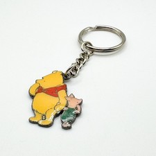 Vintage Classic Winnie the Pooh Enamel Key Chain Keyring Bag Charm Piglet