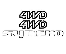 Syncro 4wd decals - syncro,