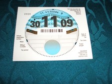 TAX DISC ( ENGLISH) ( BLANK)
