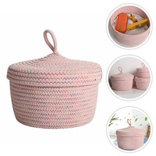  Large Pink Wicker Basket Rope