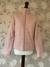 Jack Wills 10 jacket soft pink quilted Cartmell Duck down feather Filled coat