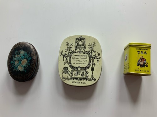 Vintage metal advertising tins - vintage,