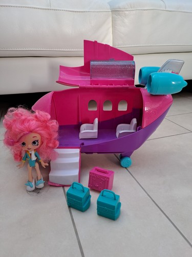 Shopkins plane and - , doll