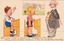 Dutch French Comic Postcard