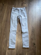 S.Oliver Womens Izabell Skinny Fit Stretch Jean Grey Size W34 L30 Good Condition