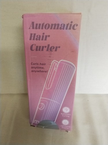 Automatic hair curler with - with, led