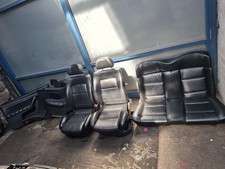 VW GOLF MK3 MK4 CABRIOLET COMPLETE LEATHER INTERIOR SEATS BLACK + DOOR CARDS