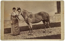 CABINET CARD FINE LADY RIDING