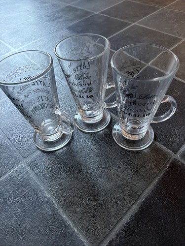 Latte glasses - glasses, (3)