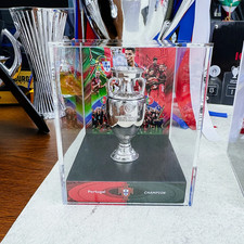 Portugal European Cup Cristiano Ronaldo Commemorative Trophy With Display Case