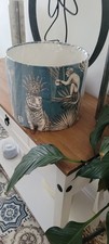 Lampshade, Jungle Animals Teal