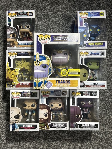 Marvel and funko pop - dc,