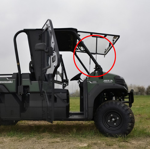Kawasaki mule windshield gas - kawasaki,