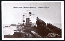 POSTCARD ROYAL NAVY BATTLESHIP