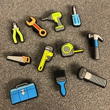 Shoe Charms For Croc Clogs - Tools - DIY - Hammer - Drill - Tape Measure 11PCS