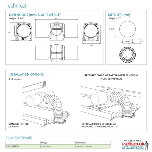 Nuaire drimaster eco link - drimaster,
