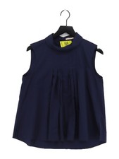 Marni Women's Top M Blue 100% Other Sleeveless Crew Neck Basic