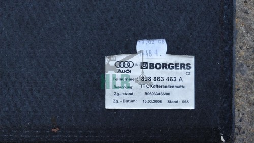 Audi mk2 spare wheel cover - tt,