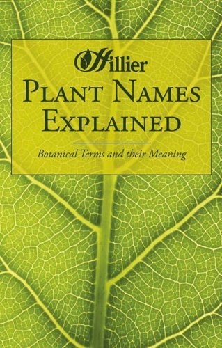 Plant names explained - names,