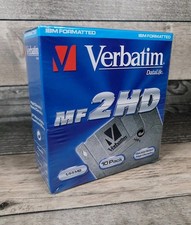 Verbatim DataLife MF 2HD 3.5 inch 90mm floppy disks 1.44 MB Formatted X10 - New 