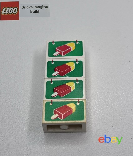 Lego vintage white - white, 1x2