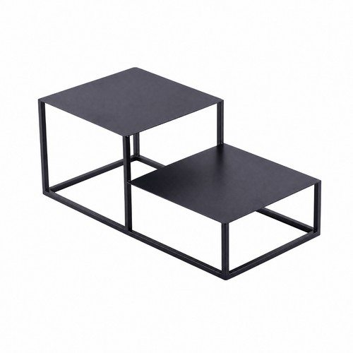 Black iron plant stand indoor - black,