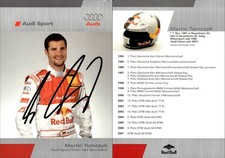 Martin Tomczyk 2 Audi Team Abt Autograph AK Autograph Card Motorsport