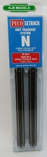 N Gauge PECO ST-3011 Double Straight (Pack of 8 ST-11) SETRACK Code 80