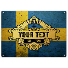 Vintage Swedish Flag Bar Sign