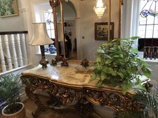 Ornate Gold Gilt Wood Console