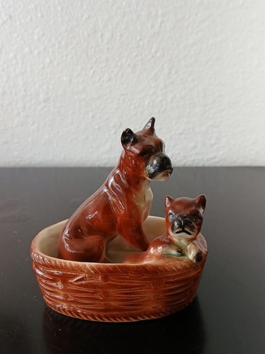 Vtg boxer dogs mother pup - vtg,