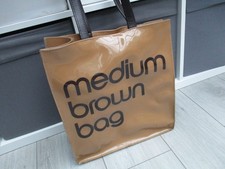 Macys Bloomingdale's Medium Brown Bag