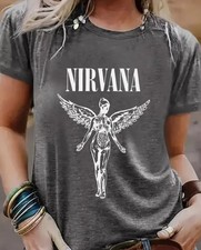 Nirvana In Utero Grey Grunge T