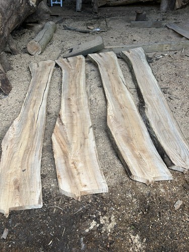 Barn dried roughsawn wych - dried,