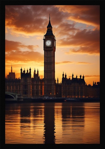 Bold london skyline - bold, framed