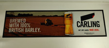 Carling Bar Runner Large Home Bar Beer Mat Man Cave Accessories Pub 35x9.5"