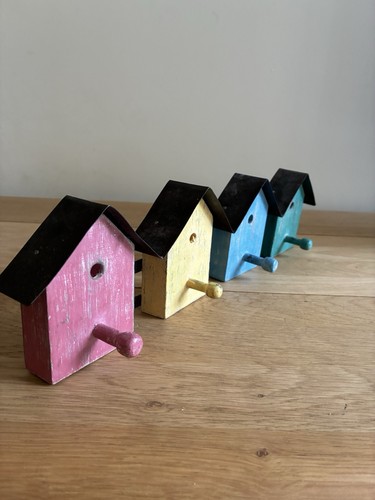 Rustic wood coat hooks - rustic,