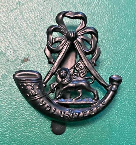 Military blackened cap badge - military,