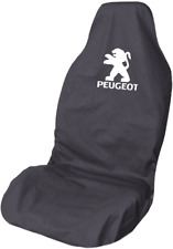 Peugeot 207 307 308 logo Waterproof Grey LARGE Front Car Seat Cover Protector