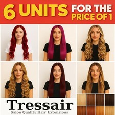 Hair Extensions Clip In Hair Real as Human Hair Full Head x 6 Packs Seen On TV
