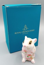 Royal Crown Derby Paperweight Dora Mouse Gold Stopper Boxed