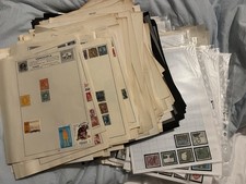 Large World Stamp Accumulation On 70+ Album Pages - Less Than 30p A Page.