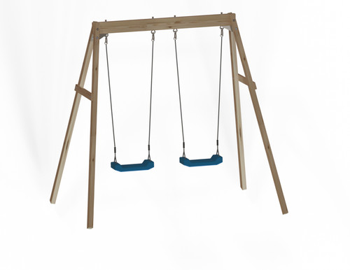 Kids wooden swing - -, double